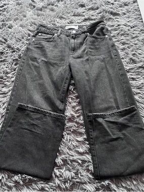 Garage Black Wide-Leg Flare Jeans